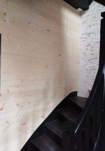 pose escalier et lambris Angers par Les Ateliers Michel